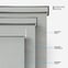 Coulisse Hampton Blackout Light Grey