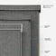 Coulisse Hampton Blackout Anthracite