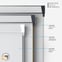 Coulisse Bergen Blackout White