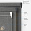 Coulisse Hampton Blackout Anthracite