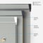 Coulisse Hampton Blackout Light Grey