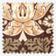 William Morris At Home Strawberry Thief Velvet Acorn