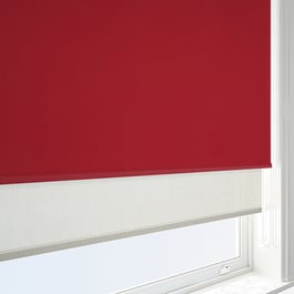 Aqualuxe Lava & SunVue Cream Double Roller Blind