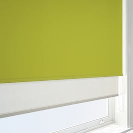Aqualuxe Lime & SunVue Cream Double Roller Blind