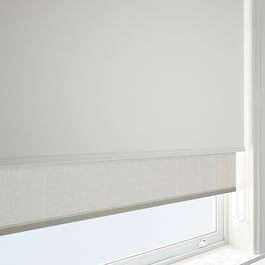 Carnival Blackout Cream & Natural Double Roller Blind