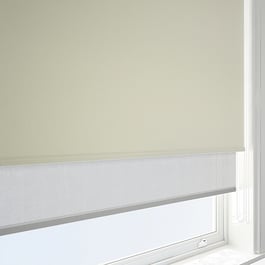 Optima Blackout Greige & Grey Double Roller Blind