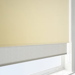 Optima Blackout Natural & Natural Double Roller Blind