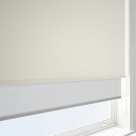 Optima Blackout White & Grey Double Roller Blind