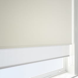 Optima Blackout White & White Double Roller Blind