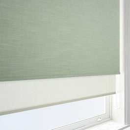 Hayworth Fern & Cream Double Roller Blind