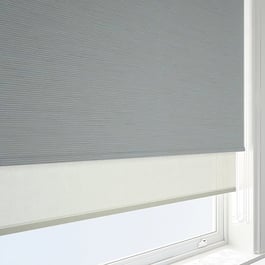 Plaza Graphite & Cream Double Roller Blind