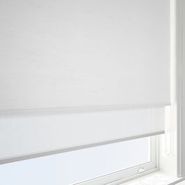 Plaza Whisper & White Double Roller Blind