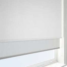 Voga Blackout White & Grey Double Roller Blind