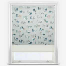 ABC Characters & Cream Double Roller Blind