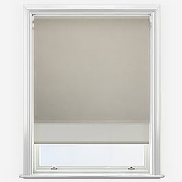 Leniro Blackout Natural & Natural Double Roller Blind