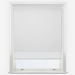 Carnival Blackout China White & White Double Roller Blind