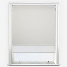 Carnival Blackout Ivory & White Double Roller Blind