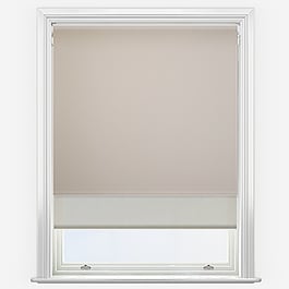 Carnival Blackout Taupe & Natural Double Roller Blind