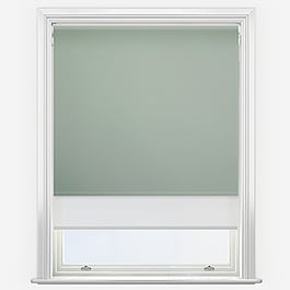 Carnival Blackout Willow & White Double Roller Blind