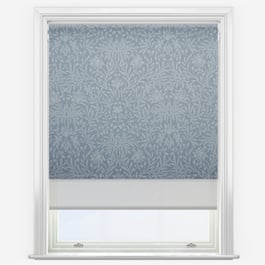 Florence Persian Blue & Grey Double Roller Blind