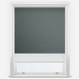 Optima Blackout Anthracite Grey & White Double Roller Blind
