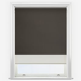 Optima Blackout Brown & SunVue Cream Double Roller Blind