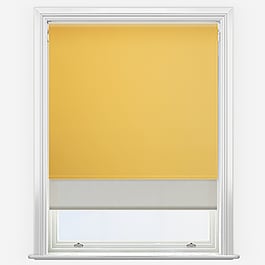 Optima Blackout Daffodil Yellow & Natural Double Roller Blind