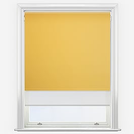 Optima Blackout Daffodil Yellow & White Double Roller Blind