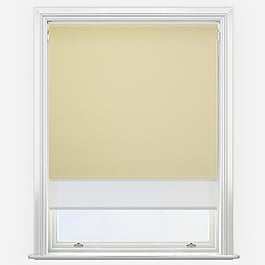 Optima Blackout Ivory & White Double Roller Blind