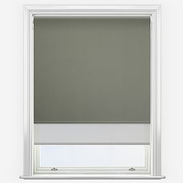 Optima Blackout Pewter & Grey Double Roller Blind