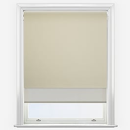Optima Blackout Warm Stone & Natural Double Roller Blind