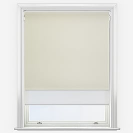 Optima Blackout White & SunVue White Double Roller Blind