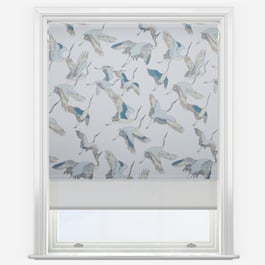 Herons Lupin & Grey Double Roller Blind