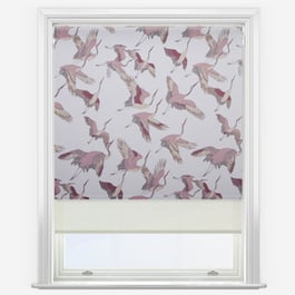 Herons Mulberry & Cream Double Roller Blind
