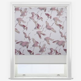 Herons Mulberry & Grey Double Roller Blind