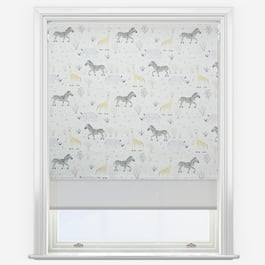 In The Jungle Multi & Grey Double Roller Blind