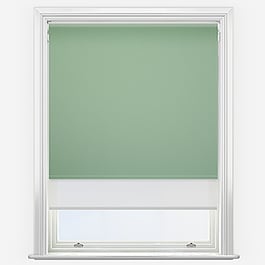 Pop Blackout Sage & White Double Roller Blind