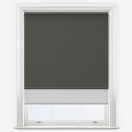 Supreme Blackout Shadow Grey & Grey Double Roller Blind