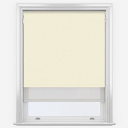 Absolute Natural & White Double Roller Blind