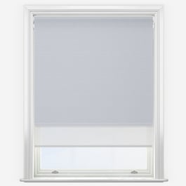 Mineral & White  Double Roller Blind