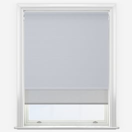 Touched By Design Supreme Blackout Mineral & Sunvue Dove Grey Double Roller Blind