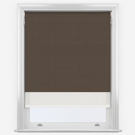 Touched By Design Absolute Taupe & Sunvue White Double Roller Blind