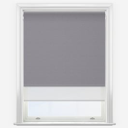 Supreme Blackout Seal & White Double Roller Blind