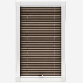 Touched By Design Dresden Tan Perfect Fit Pleated Blind
