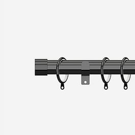 28mm Allure Black Nickel End Cap Curtain Pole
