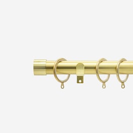 28mm Allure Classic Brushed Gold End Cap Curtain Pole