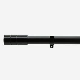 28mm Allure Classic Matt Black Barrel Eyelet Curtain Pole