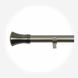28mm Allure Classic Stainless Steel Trumpet Eyelet Curtain Pole