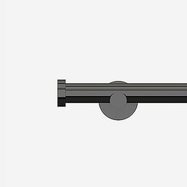 28mm Allure Signature Black Nickel Stud Eyelet Curtain Pole