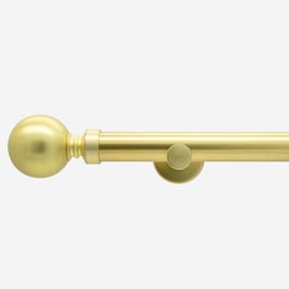 28mm Allure Signature Brushed Gold Ball Eyelet Curtain Pole Curtain Pole